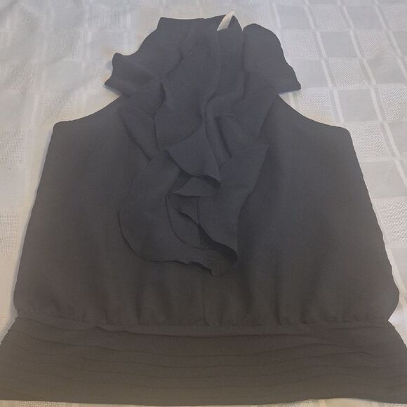 Adiva Black Ruffled Halter Top - Picture 13 of 16